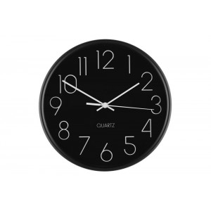 4LIVING Часовник за стена “Hour“ - цвят черен - Ø 25 см.