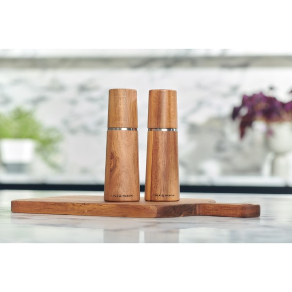 COLE&MASON Комплект мелнички за сол и пипер “MARLOW ACACIA“ - 18,5 см