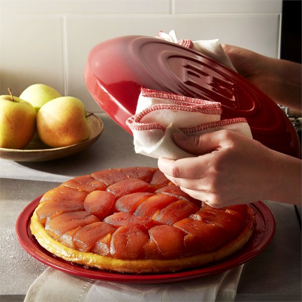 EMILE HENRY Керамичен сет за Тарт Татен "TARTE TATIN SET" - Ø 33 см - цвят червен