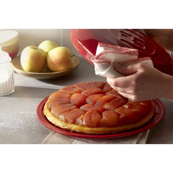 EMILE HENRY Керамичен сет за Тарт Татен "TARTE TATIN SET" - Ø 33 см - цвят червен