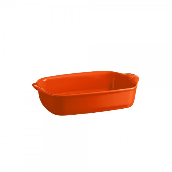 EMILE HENRY Керамична тава " SMALL RECTANGULAR OVEN DISH"- 30х19 см - цвят оранжев