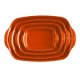 EMILE HENRY Керамична тава " SMALL RECTANGULAR OVEN DISH"- 30х19 см - цвят оранжев