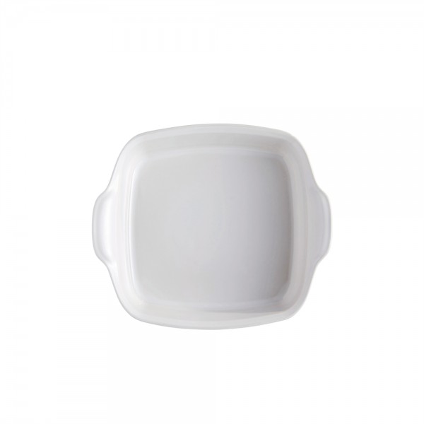 EMILE HENRY Керамична тава "SQUARE OVEN DISH"- 22х22см - цвят бял