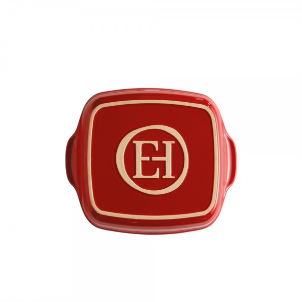 EMILE HENRY Керамична тава "SQUARE OVEN DISH"- 22х22см - цвят червен