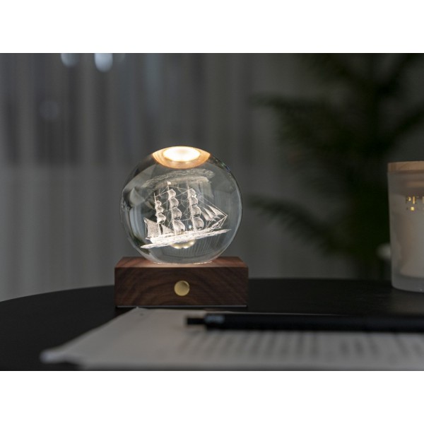 GINGKO 3D Смарт лампа “Amber Crystal“ - Кораб