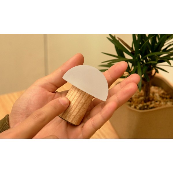 GINGKO Смарт лампа “Alice Mushroom“ S - 6,5см./бял ясен