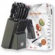 Richardson Sheffield Комплект ножове ARTISAN 15 бр. в дървен блок - черен