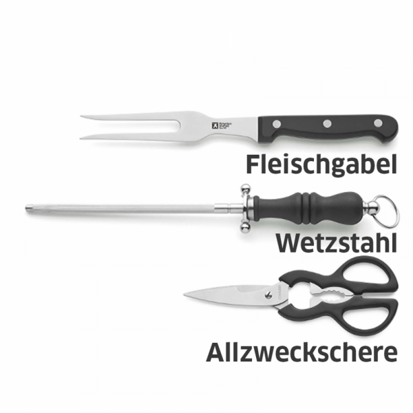 Richardson Sheffield Комплект ножове ARTISAN 15 бр. в дървен блок - черен