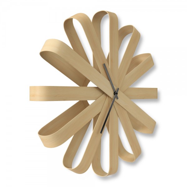 UMBRA Дървен часовник за стена “RIBBONWOOD“