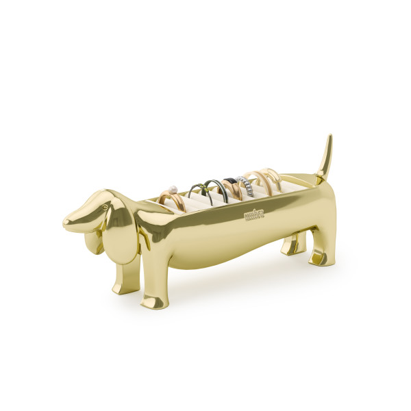 UMBRA Поставка за пръстени “DACHSIE“ - дакел - цвят месинг