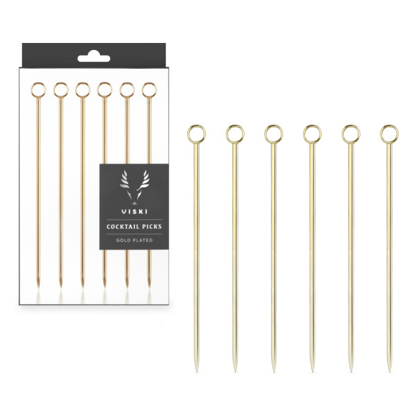 VISKI Коктейлни клечки 6бр. “Gold“