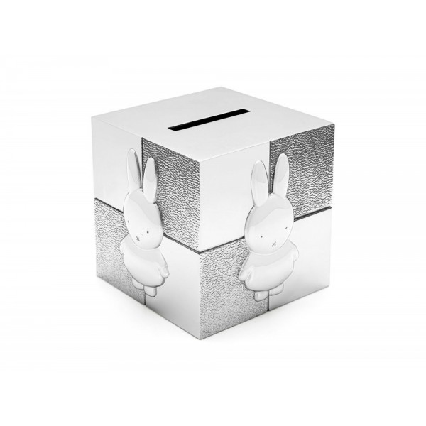 ZILVERSTAD Детска касичка кубче “Miffy“ - цвят сребро