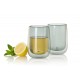 AdHoc Комплект от 2 бр. двустенни чаши DUO GLASS,400 мл. - сиво стъкло