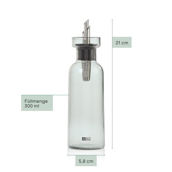 AdHoc Комплект за олио и оцет AromaPour, 300мл - опушено сиво