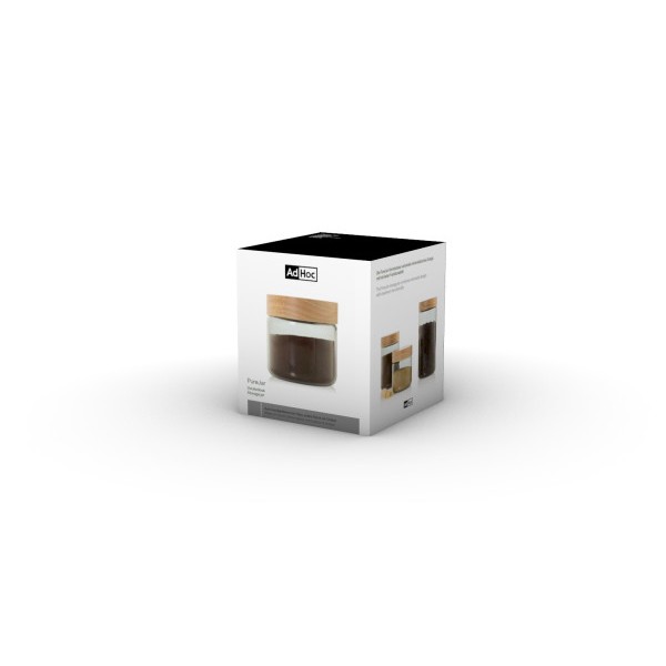AdHoc Стъклен буркан/канистер PureJar - 500мл.
