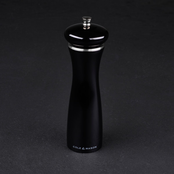 COLE&MASON Мелничка за сол “SHERWOOD BLACK GLOSS“ - 20 см. - цвят черен