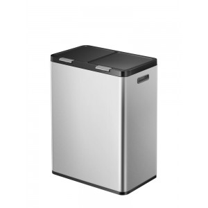 EKO Кош за разделно събиране “ESSENTIAL TOUCH“ - 2 х 30 л. - хром мат