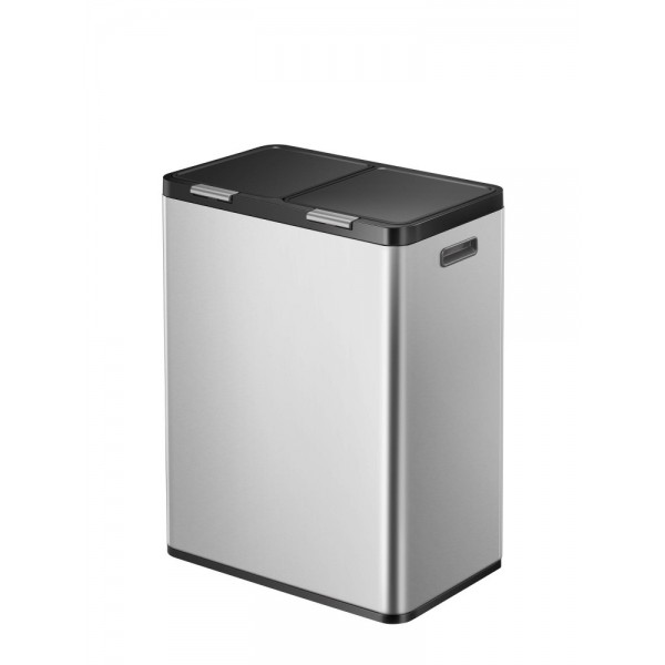 EKO Кош за разделно събиране “ESSENTIAL TOUCH“ - 2 х 30 л. - хром мат