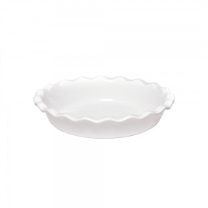 EMILE HENRY Керамична форма за пай "PIE DISH" - Ø 26 см - цвят бял