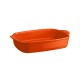 EMILE HENRY Керамична тава "RECTANGULAR OVEN DISH"- 36,5 х 23,5 см - цвят оранжев