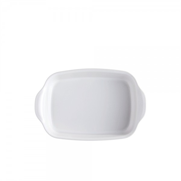 EMILE HENRY Керамична тава " SMALL RECTANGULAR OVEN DISH"- 30х19 см - цвят бял