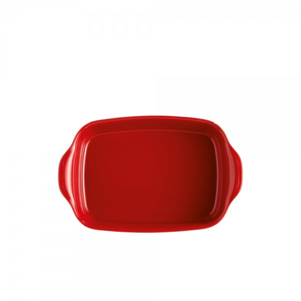 EMILE HENRY Керамична тава " SMALL RECTANGULAR OVEN DISH"- 30х19 см - цвят червен