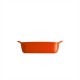 EMILE HENRY Керамична тава "SQUARE OVEN DISH"- 22х22см - цвят оранжев