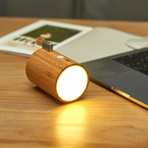 GINGKO Bluetooth колонка и лампа - бамбук