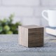 GINGKO Часовник с термометър “CUBE“ - дърво от ясен със зелени цифри