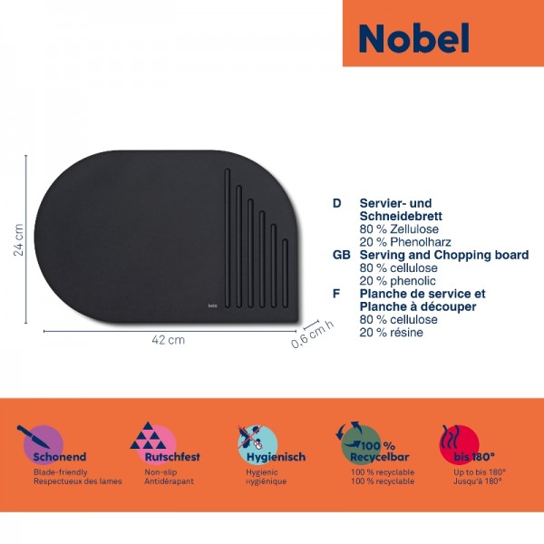 KELA Дъска за рязане и сервиране “Nobel“ - 35 x 23 см.