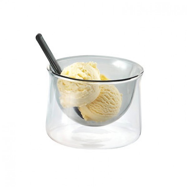 PHILIPPI Купичка за сладолед с лъжица “GELATO“ - цвят сив