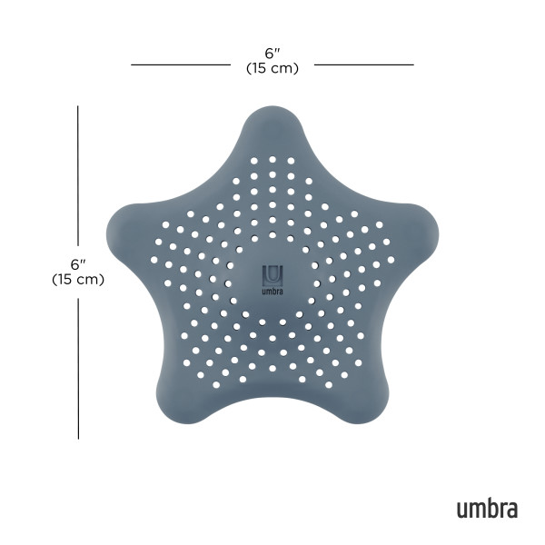 UMBRA Аксесоар за сифон, за събиране на косми “STARFISH“ - цвят пастелно син