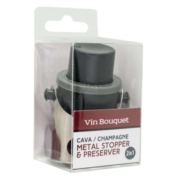 Vin Bouquet Метална тапа за шампанско с помпа - 2 IN 1