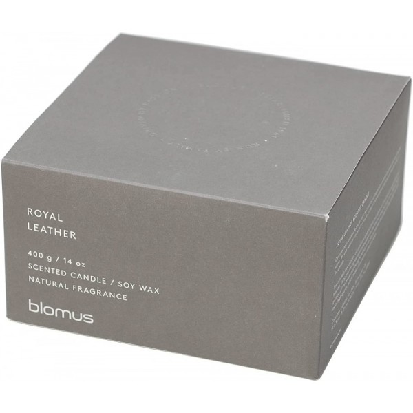 BLOMUS Ароматна свещ FRAGA, размер XL - аромат Royal Leather - цвят Satellite