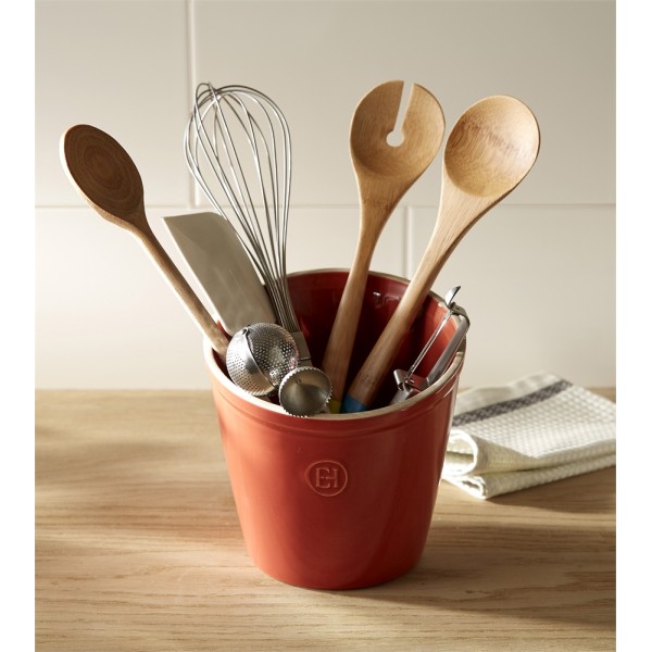 EMILE HENRY Керамичен съд за прибори UTENSIL POT - цвят екрю