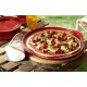 EMILE HENRY Керамична плоча за пица "RIDGED PIZZA STONE" - Ø 40 см - цвят червен
