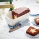 EMILE HENRY Керамична правоъгълна форма за печене "SMALL LOAF DISH" - 24 х 11 - цвят червен