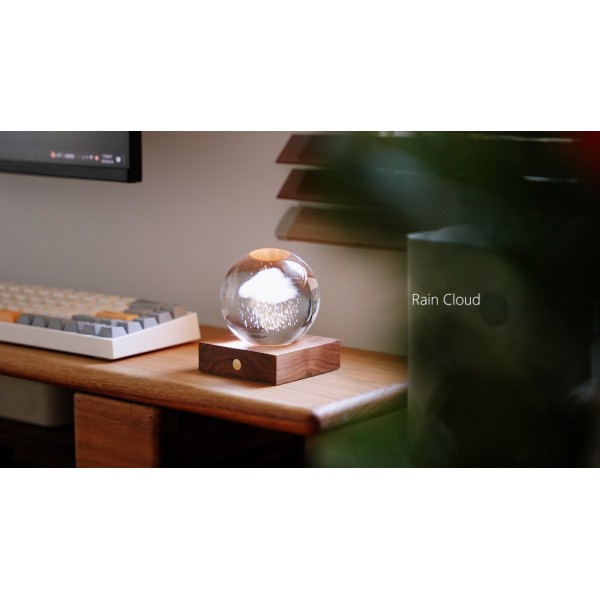 GINGKO 3D Смарт лампа “Amber Crystal“ - Дъждовен облак