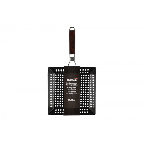 MUSTANG Перфориран BBQ тиган за зеленчуци - 30х30 см.