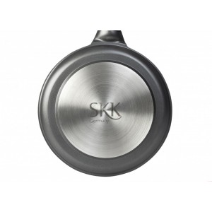SKK Индукционен дълбок тиган с мобилна дръжка и капак - h 8см - ∅ 28