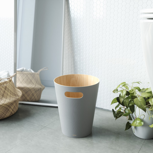UMBRA Кошче за боклук “Woodrow“ 7,5 л. - цвят сив