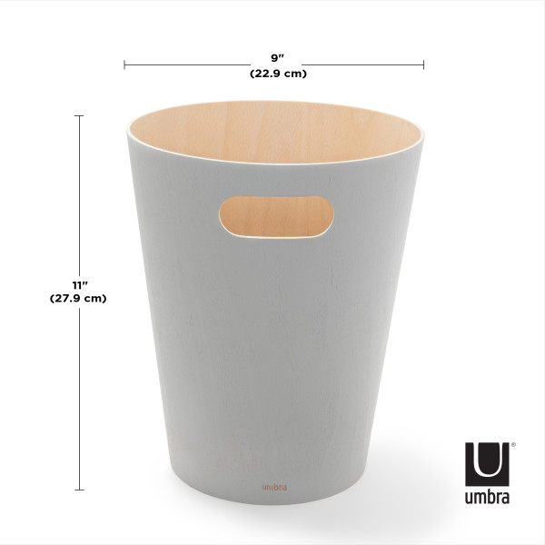 UMBRA Кошче за боклук “Woodrow“ 7,5 л. - цвят сив