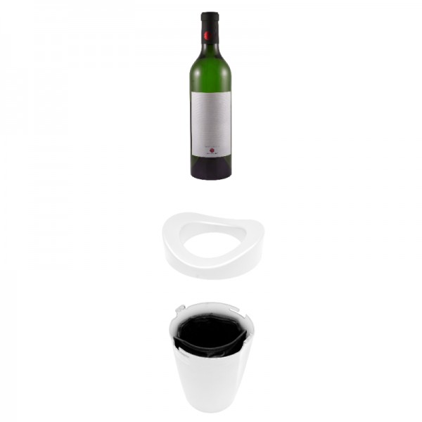 Vin Bouquet Охладител за 1 бутилка с гел - бял