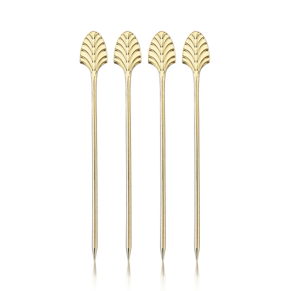 VISKI Коктейлни клечки 4бр. “Art Deco Gold“