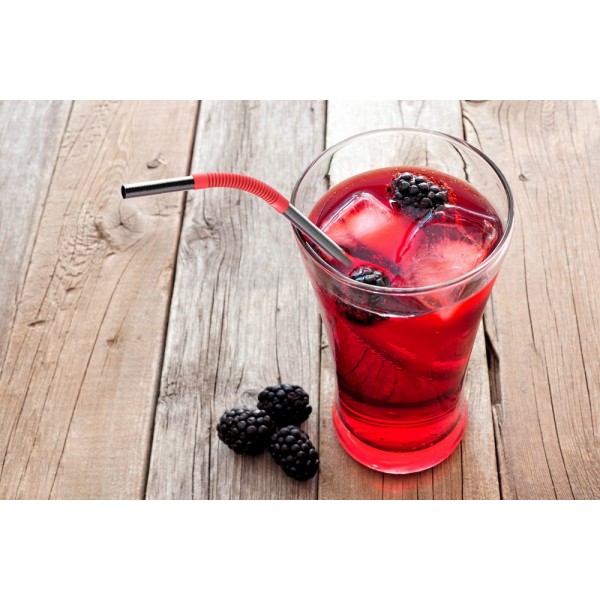 ASOBU Сламки за многократна употреба "ЕCO FRIENDLY REUSABLE STRAWS PS2"- цвят червен/черен