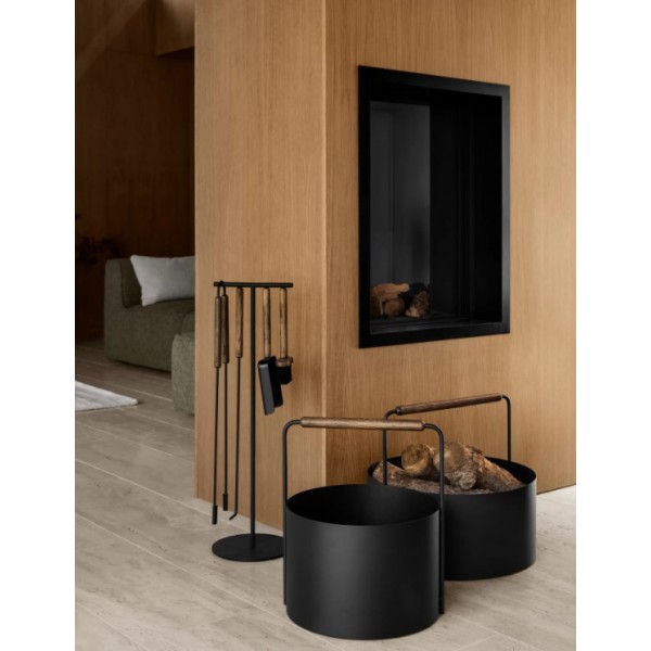 BLOMUS Поставка за дърва ASHI - цвят кафяв - размер L