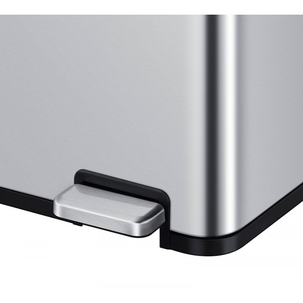 EKO Кош за разделно събиране с 3 педала ESSENTIAL - 3 х 20 л.- матиран