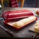 EMILE HENRY Керамична форма за печене на хляб/чабата "CIABATTA BAKER" - 39 х 23см - цвят черен