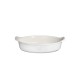 EMILE HENRY Керамична овална форма за печене "OVAL DISH FOR 2" - 18 х 27см - цвят бяло и екрю
