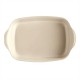 EMILE HENRY Керамична тава "LARGE RECTANGULAR OVEN DISH" - 42х28 см - цвят екрю